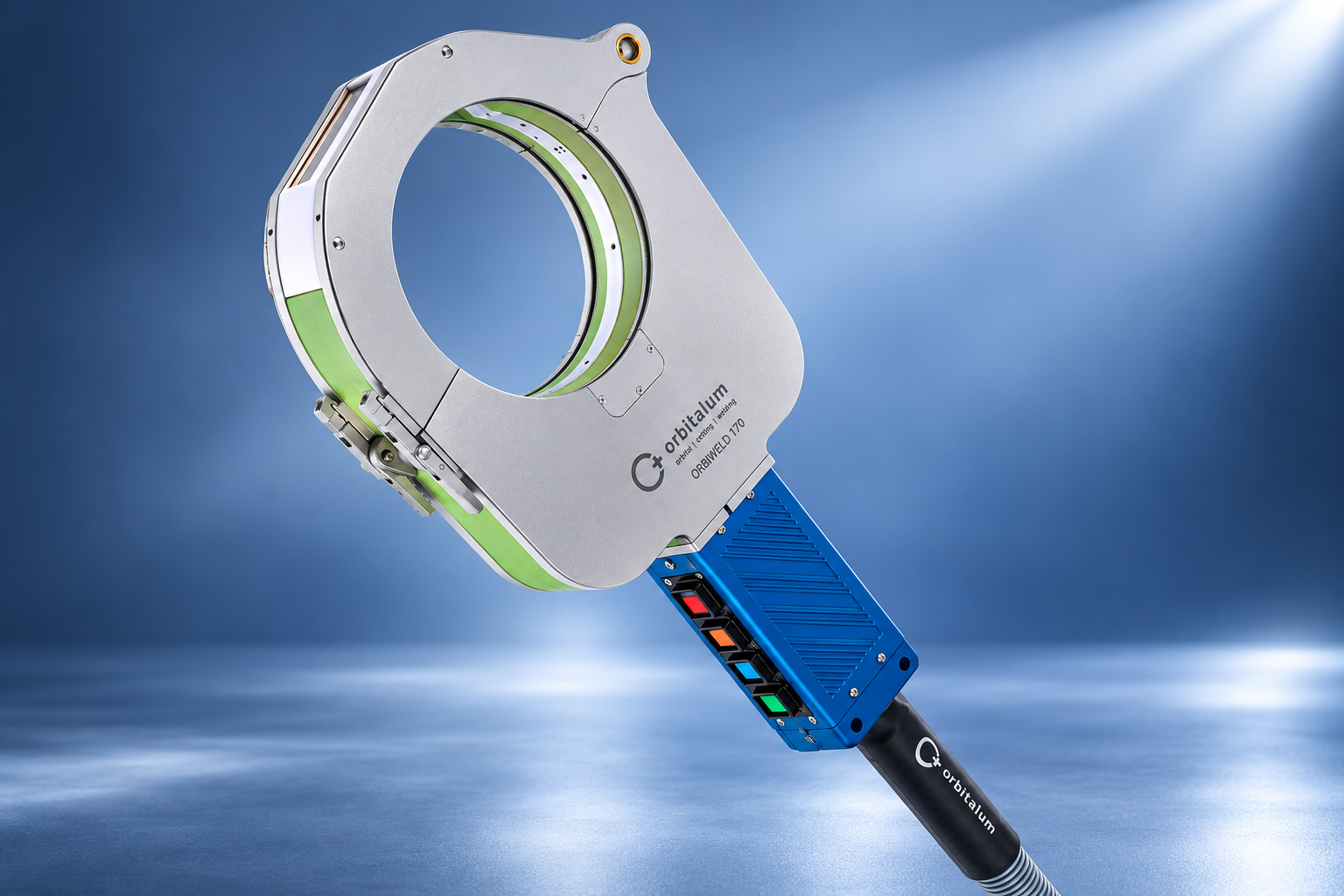 Đầu hàn orbital kín ORBIWELD 170 của Orbitalum cho ống đường kính 50–170 mm